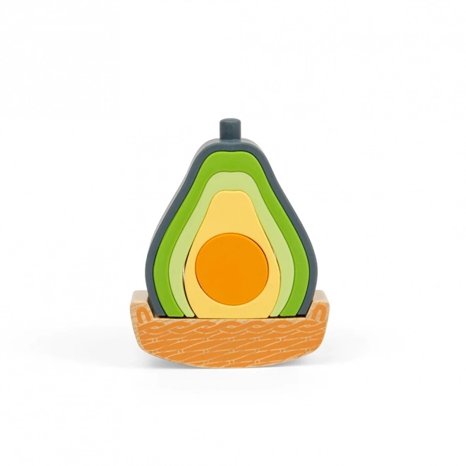 Bigjigs Toys joc de echilibru Avocado