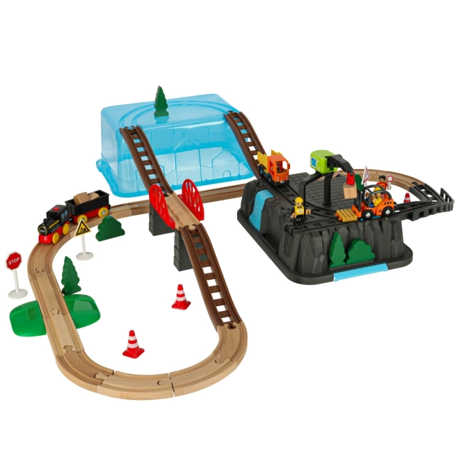 Circuit tren pentru copii 55 piese