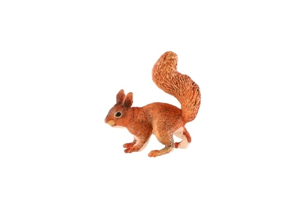 Veveriță roșcată din plastic 9cm în săculeț