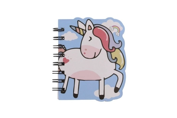 Caiet cu spirală motiv Unicorn