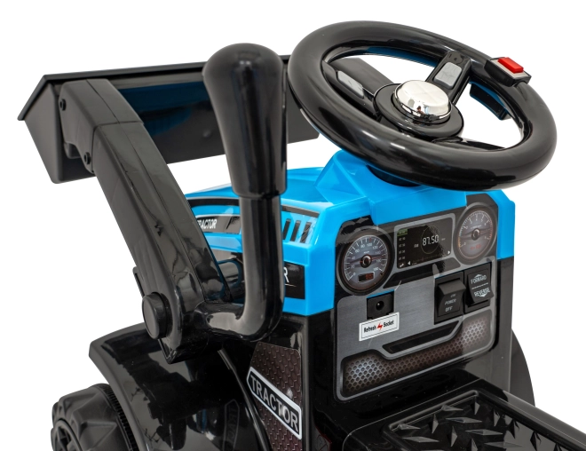 Tractor buldozer cu lumini și muzică pentru copii – Albastru