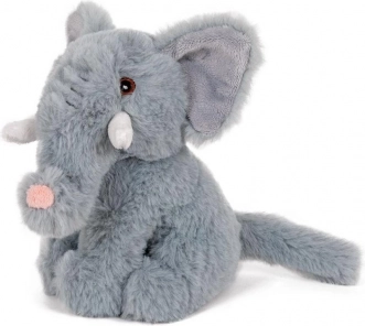 Elefant de pluș așezat 17 cm – prieten moale pentru bebeluși