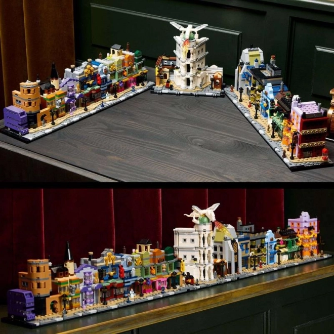 Modelul miniatural Magazine magice din strada Diagon de la LEGO Harry Potter