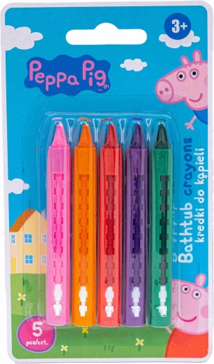 Creioane de baie ASTRA MĂSUȚA PEPPA, 5 buc