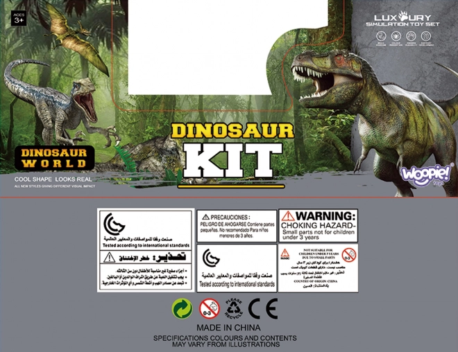 Set figurine dinozauri cu covoraș și cufăr