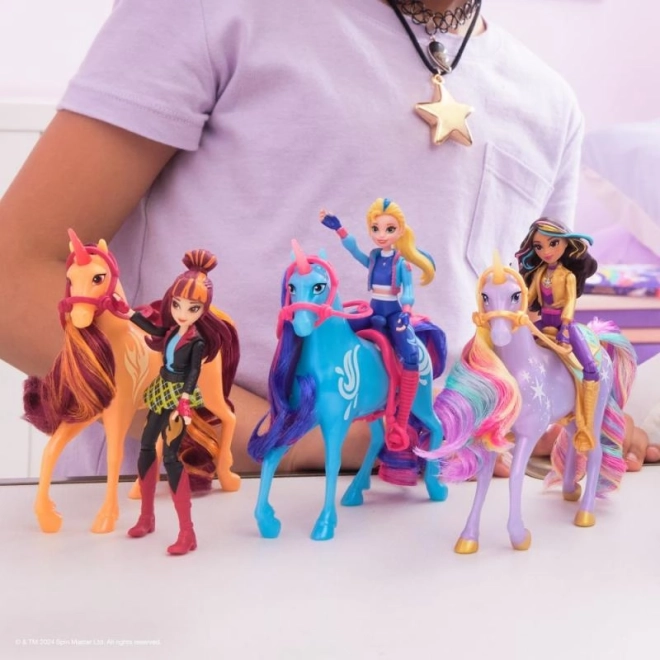 Set figurine academie unicorni Valentina și Cinder