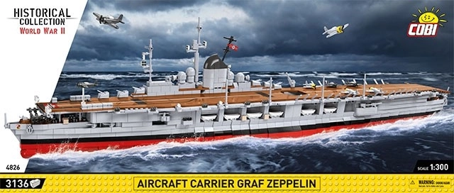 Portavion Graf Zeppelin din set de construcții COBI