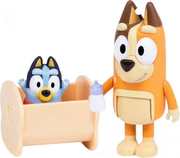 Set figurine Bluey 2 buc Baby Bluey și Chilli