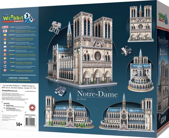 Puzzle 3D Catedrala Notre-Dame