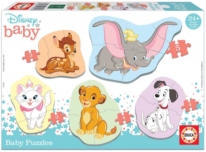 Puzzle educativ pentru bebeluși Disney Animale de la Educa