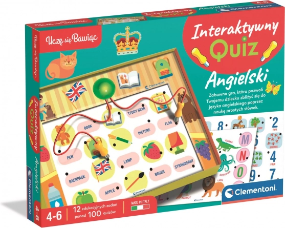 Quiz interactiv de engleză – învăț prin joacă CLEMENTONI