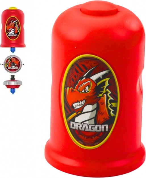 Set Aruncător și Disc Zburător Dragon Roșu