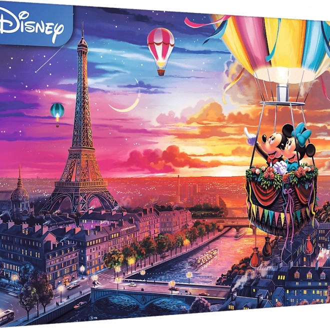 Puzzle TREFL Mickea și Minnie la Paris 1000 piese