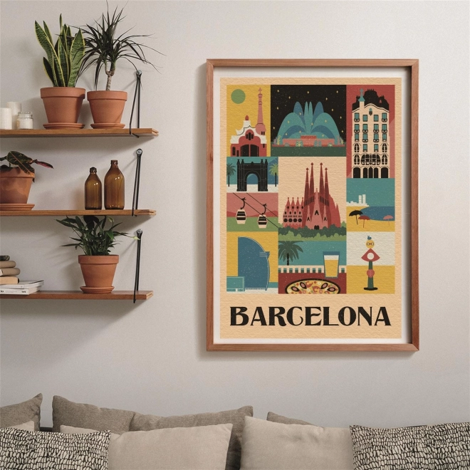 Puzzle 1000 piese Style in the City Barcelona – cutie compactă