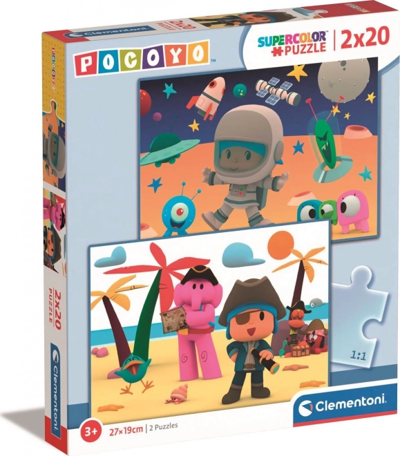 Puzzle Clementoni Pocoyo 2x20 piese