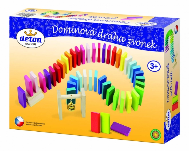 Pistă de domino cu clopoțel Detoa