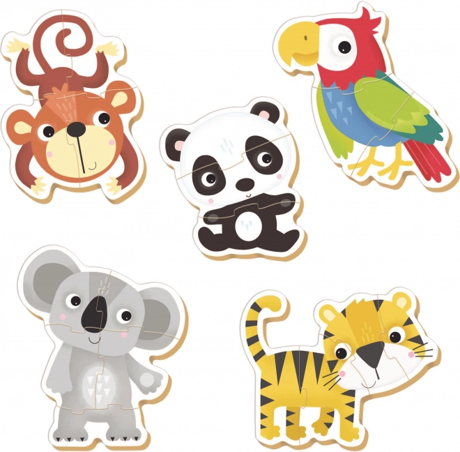 Puzzle Educa Animale Sălbatice pentru Bebeluși