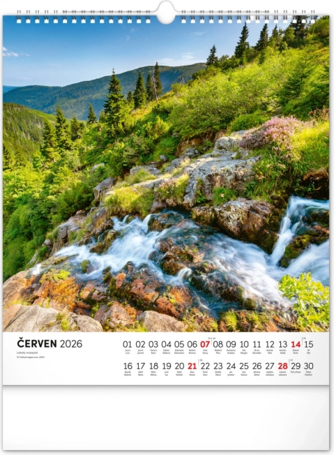 Calendar de perete Krkonoše 2026