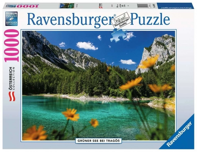 Puzzle Lacul Verde, Tragöß, Austria 1000 piese