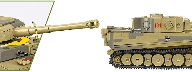 Model tanc Panzer VI Tiger I nr. 131 de la COBI