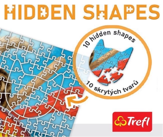 Puzzle TrefL Hidden Shapes - Kocie Vacanțe 1011 piese