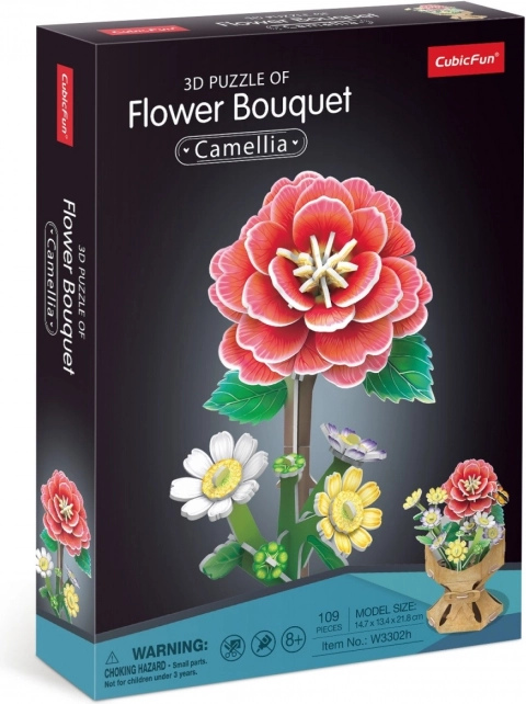 Puzzle 3D Buchet de camelii