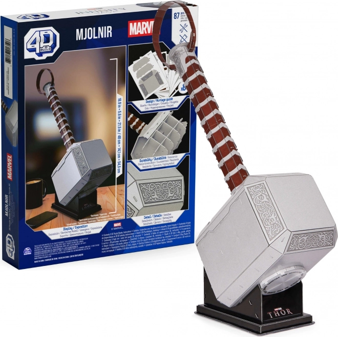 Puzzle 4D Thor Mjolnir Marvel