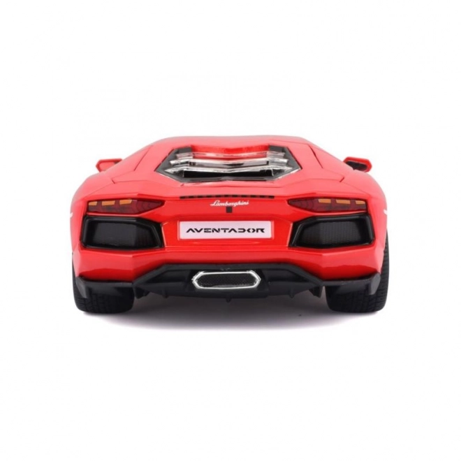 Mașinuță metalică Lamborghini Aventador LP700-4 portocaliu metalizat