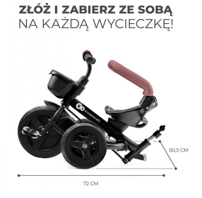 tricicletă pentru copii aveo roz