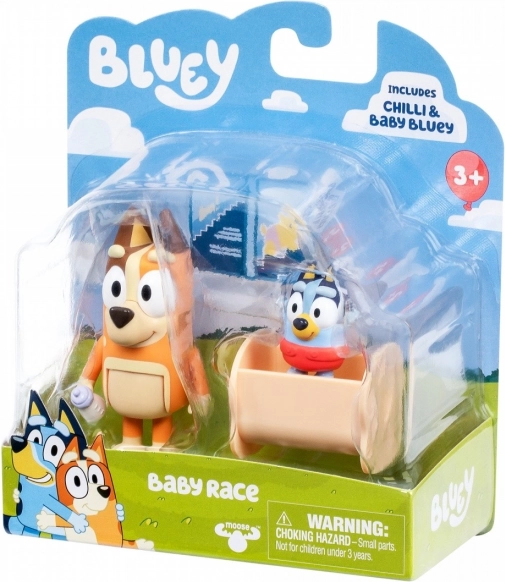 Set figurine Bluey 2 buc Baby Bluey și Chilli