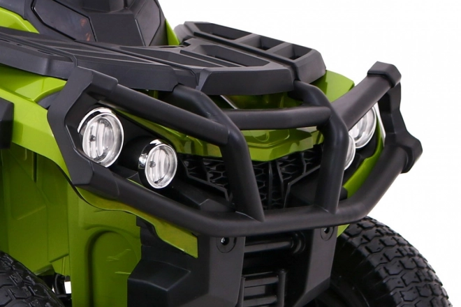 ATV Quad Aer Verde + roți gonflabile + radio MP3 + pornire lentă