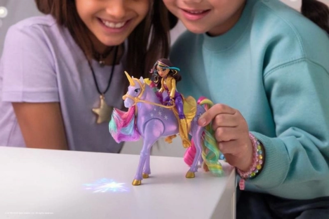 Sofia și Wildstar unicorn luminos și figurină 11 cm unicorn academy