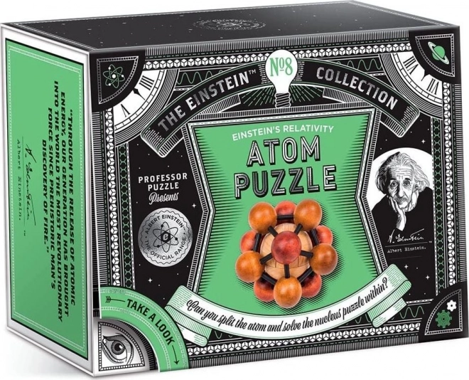 Profesor Puzzle Atom de Lemn