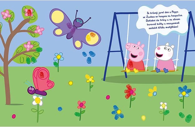 Degete colorate Peppa Pig