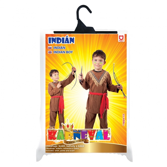 costum indian pentru copii cu eșarfă