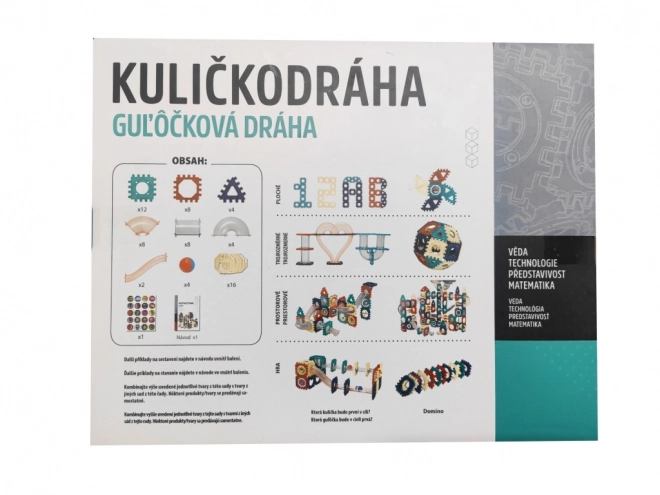 Set complet pentru pistă de bile 66 piese