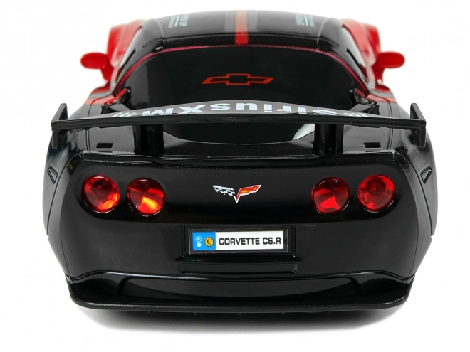 Mașinuță sport radio control Corvette C6.R roșu cu lumini