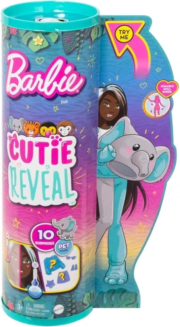 Păpușă Fashion Barbie Cutie Reveal Seria Junglă Costum Elefant