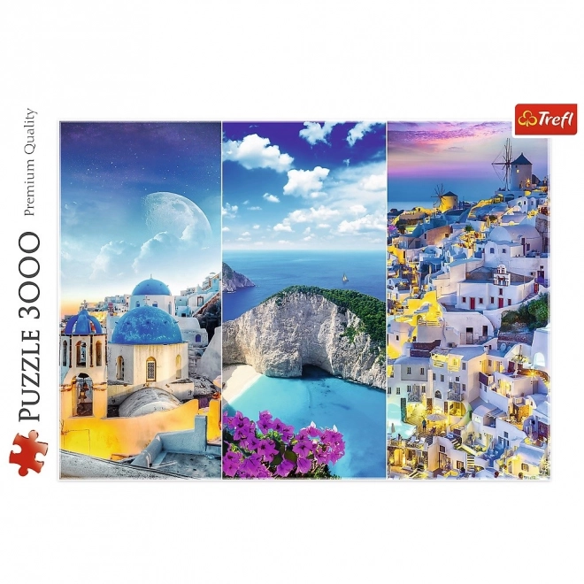 Puzzle 3000 piese - Vacanță grecească