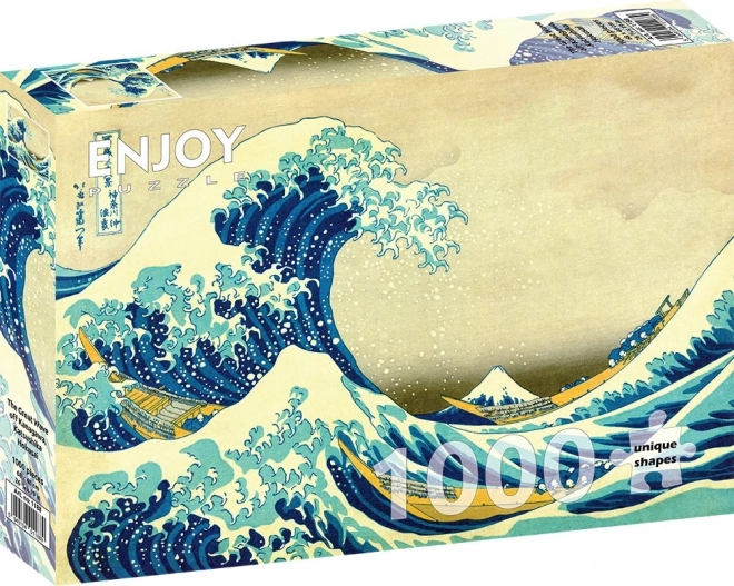 Puzzle Marea Val de la Kaneawa de Katsushika Hokusai 1000 de piese