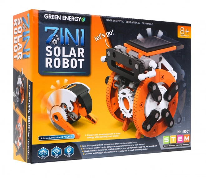 Set roboți solari 7 în 1 pentru construit copii 8+ funcții interactive