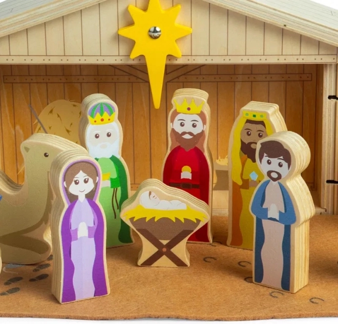 Betleem de Crăciun din lemn Bigjigs Toys
