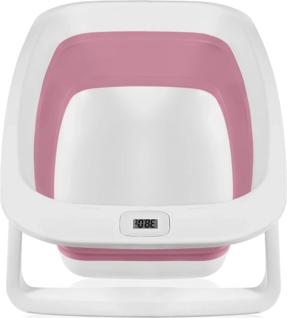 Lionelo Cadă pliabilă cu termometru și suport Pink Magnolia