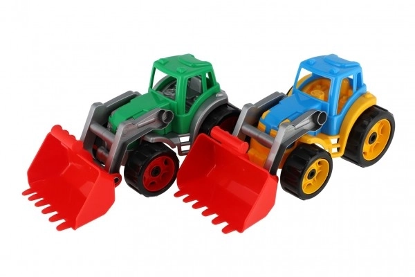 Tractor colorat cu cupă pentru copii