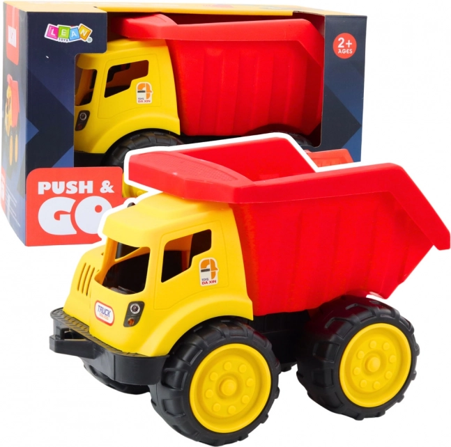 Basculantă mare pentru copii pentru nisip - Vehicul de construcții roșu-galben