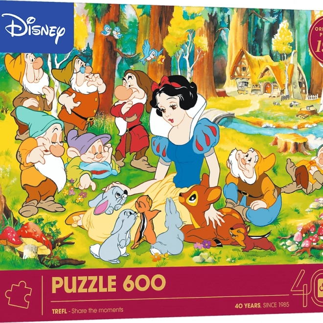 Puzzle Disney: Albă ca Zăpada și cei șapte pitici, 600 de piese
