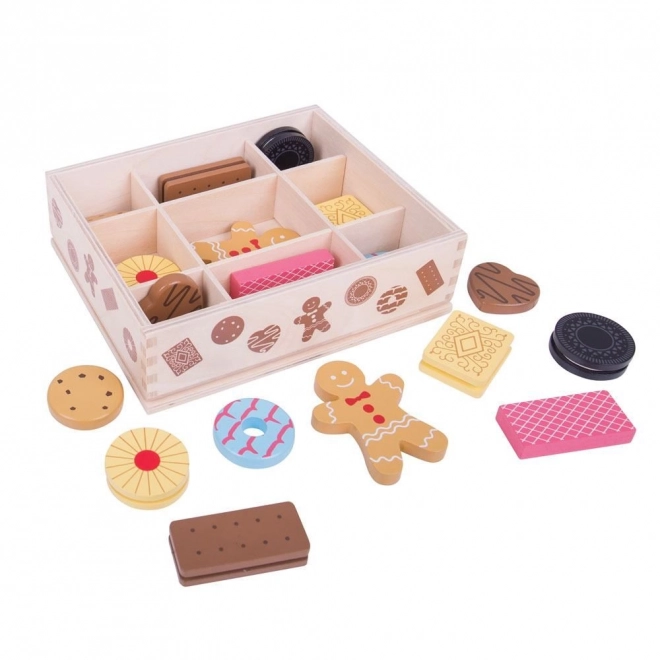 cutie de biscuiți din lemn Bigjigs Toys