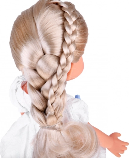 Păr blond lung potrivit pentru pieptănat