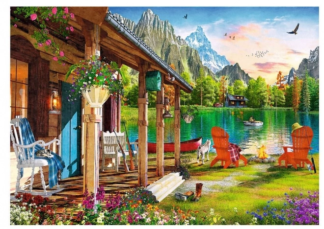 Puzzle 500 piese cabana de munte