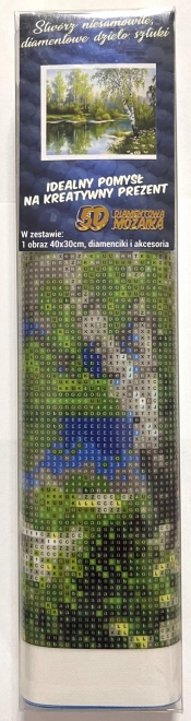 Pictură cu diamante peisaj de primăvară 30x40cm